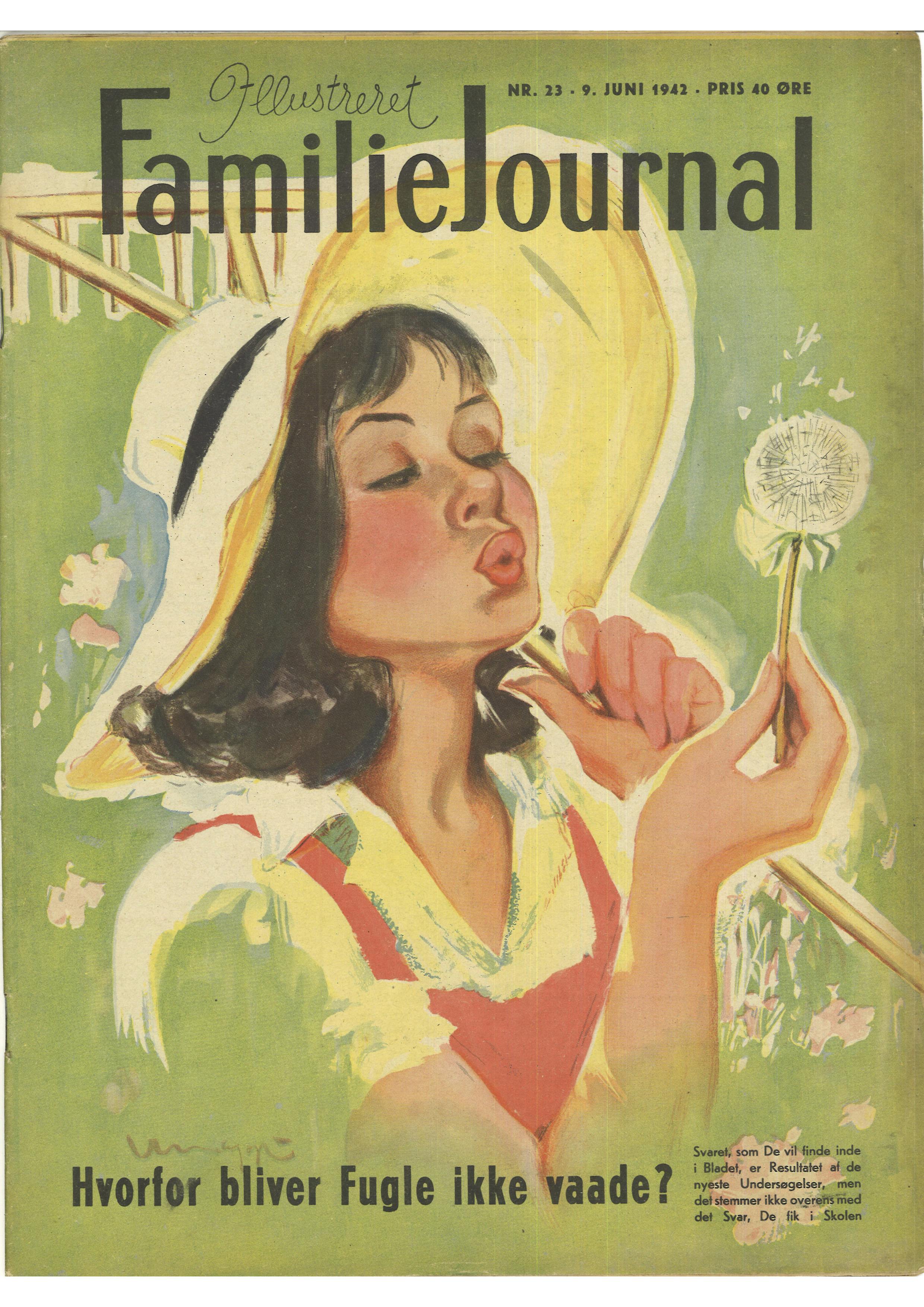 Nostalgisk billede fra Familie Journal år 1942 