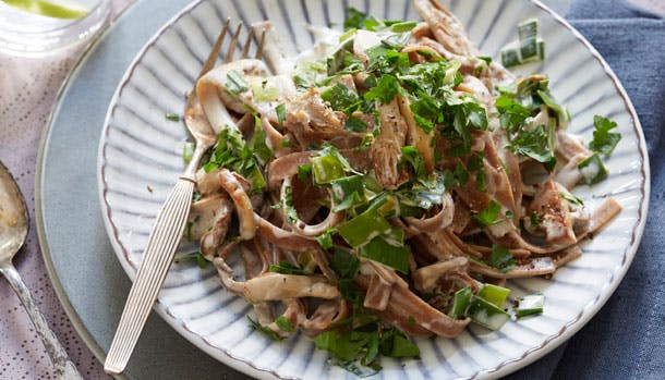 Pastaret med rugpasta, svampe, fløde og persille 