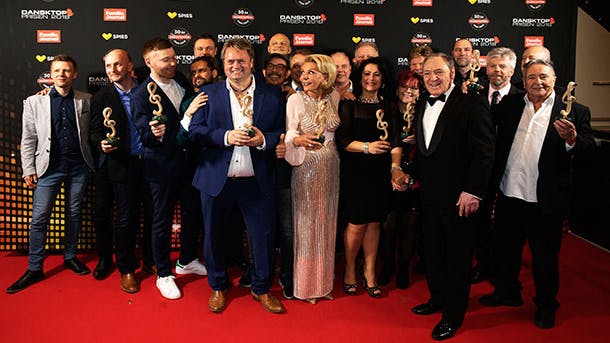 Årets vindere til Dansktop Prisen