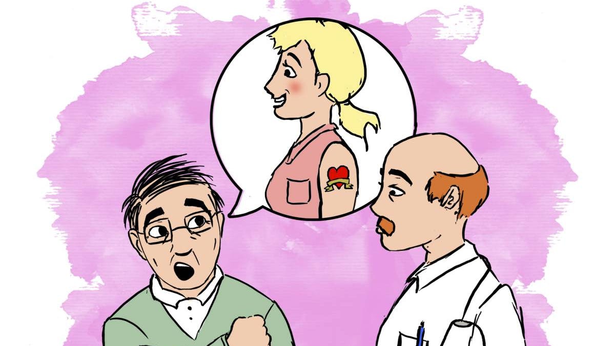 En morfar der er bekymret for sit barnebarn om hun kan få et job efter endt studie pga. hendes tatoveringer.