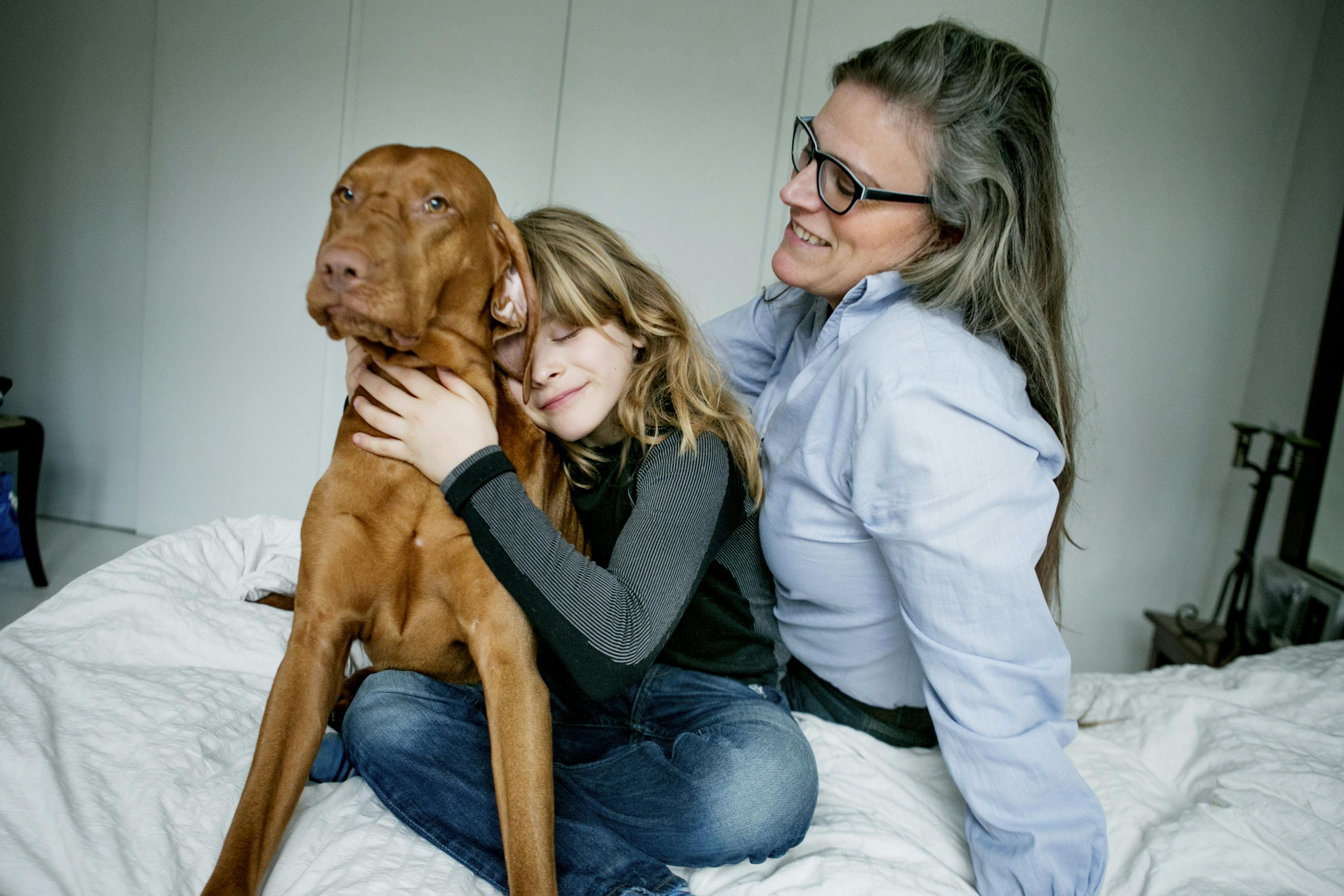 Diabetes hunden Frittz hjælper 9-årige Quintus med blodsukkeret