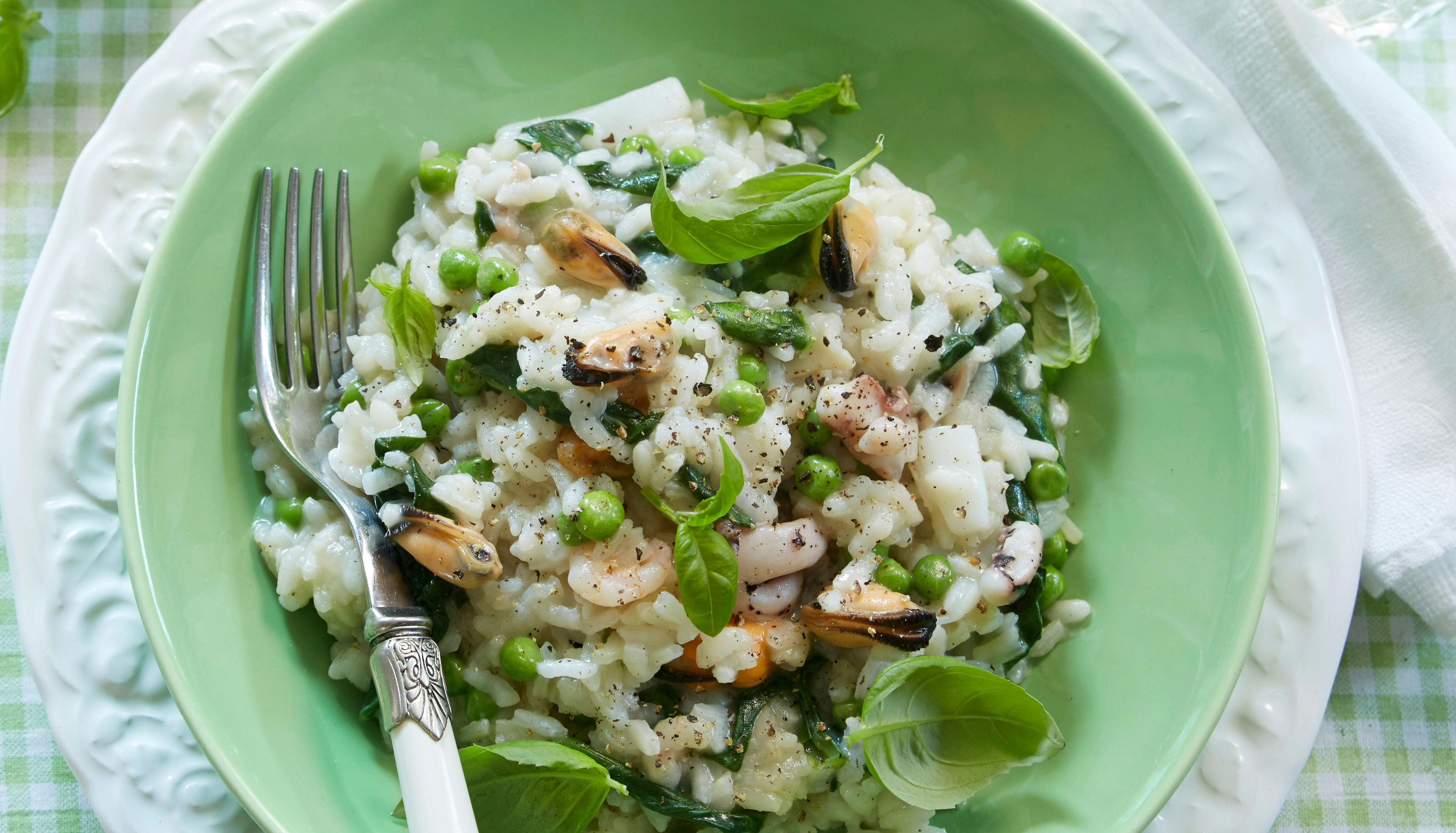 Risotto med skaldyr 