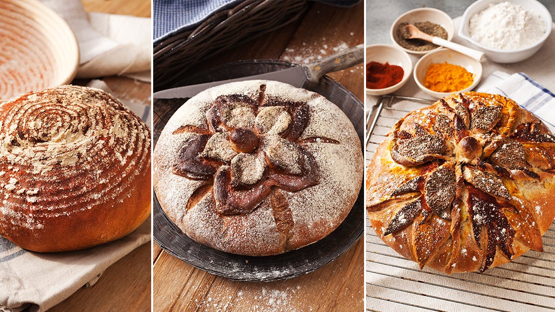 3 slags runde brød, du nemt kan bage