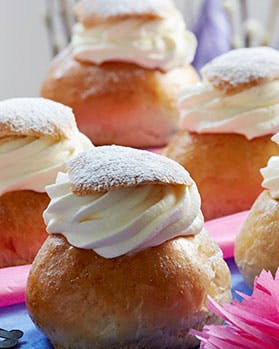 Nem opskrift på Semlor: Svenske fastelavnsboller