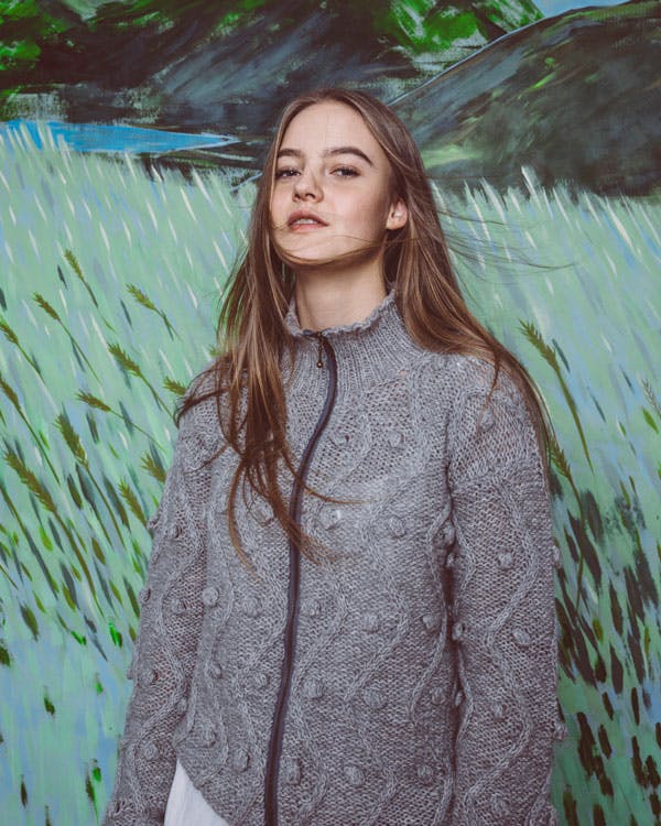 Strikkeopskrift: Jakke med bobler