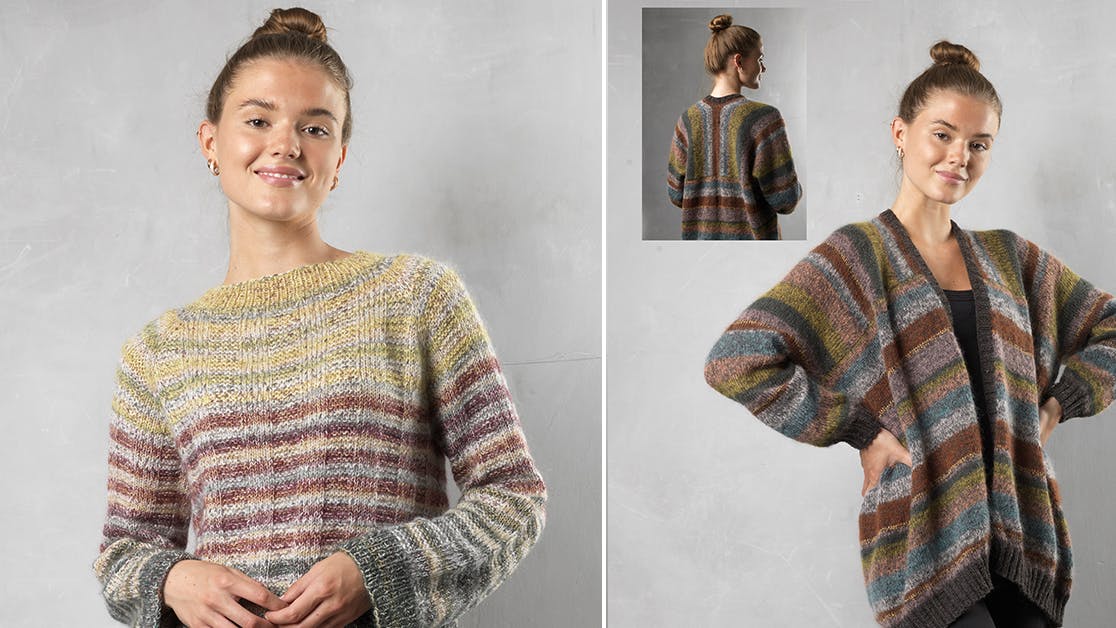 Strik: Efterårsstrik med striber til hende