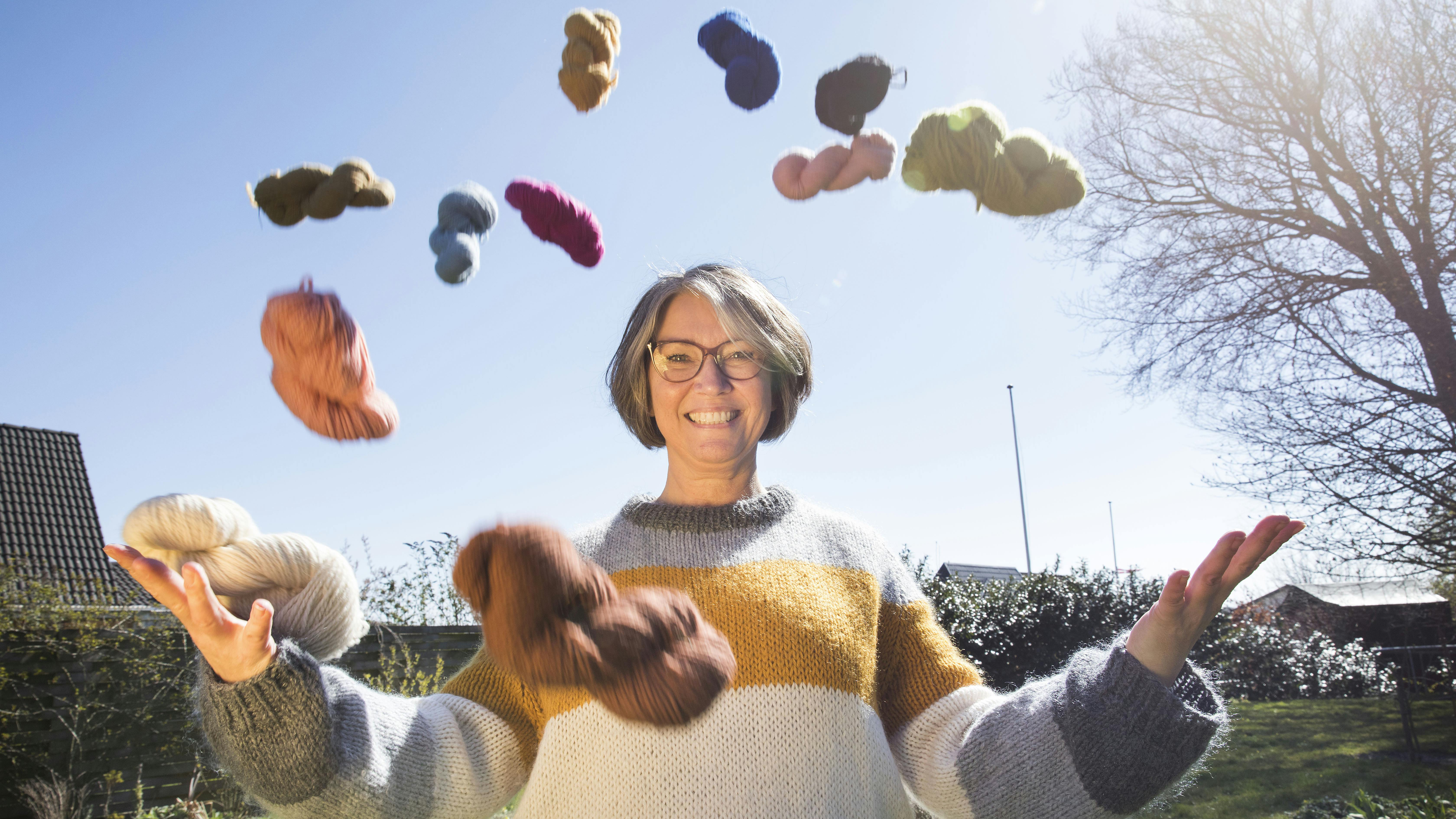 Tine strikkede sig rask