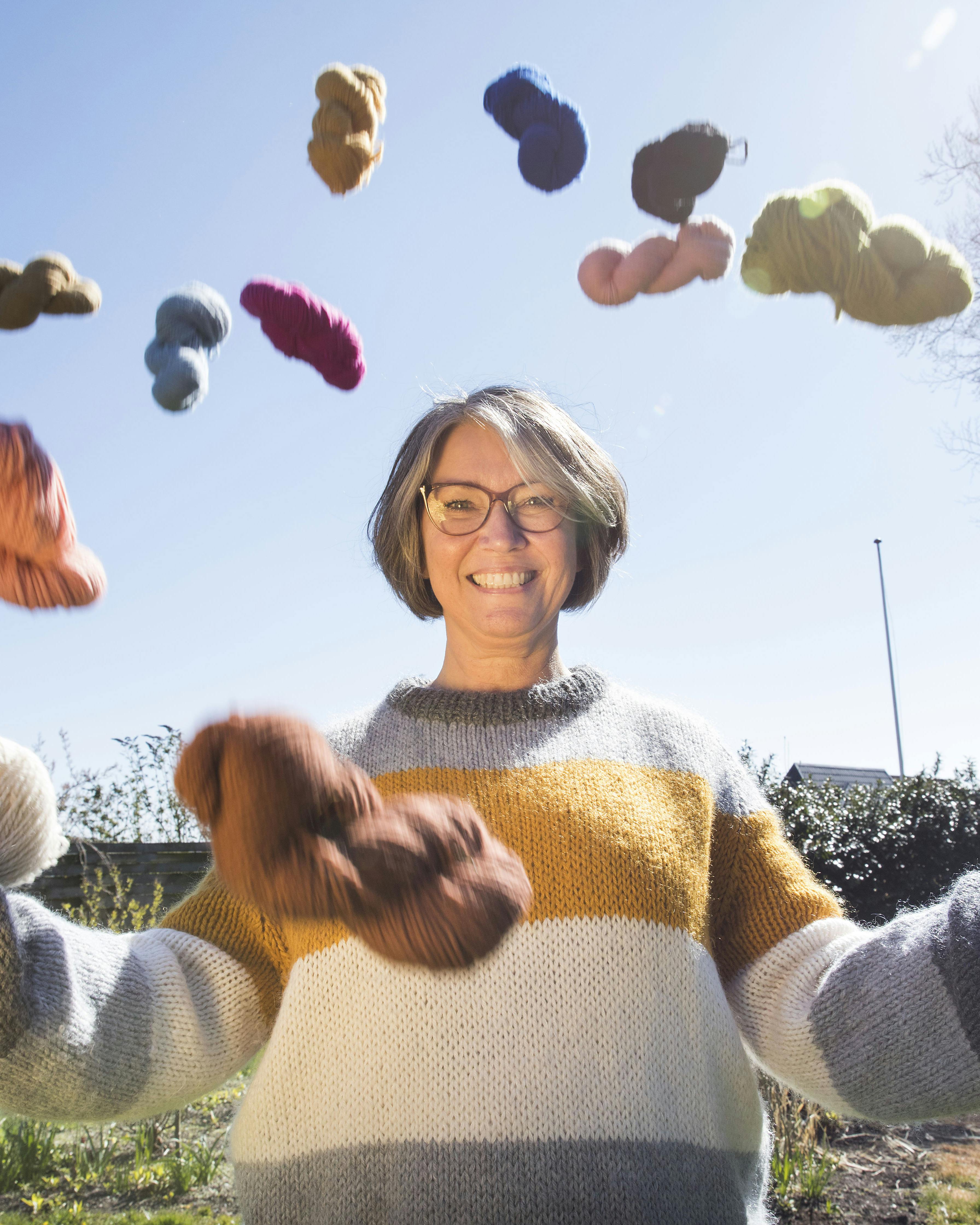 Tine strikkede sig rask