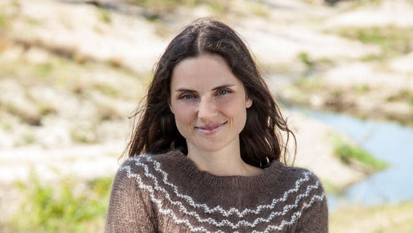 Strikkeopskrift: Dame i brun efterårstrik