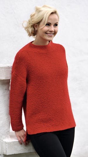 Strikkeopskrift - strik en rød julesweater