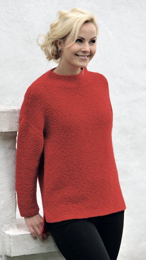 Strikkeopskrift - strik en rød julesweater