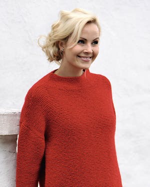 Strikkeopskrift - strik en rød julesweater