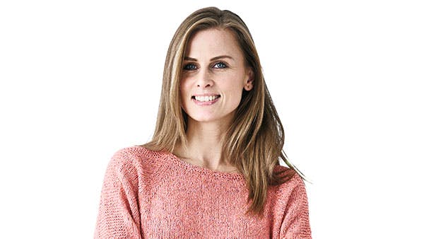 Strikkeopskrift: Bluse med raglanærmer