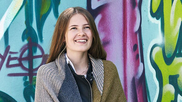 Strikkeopskrift på sjal med striber