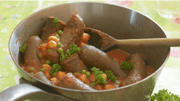 Cassoulet - sund pølsegryde med kikærter