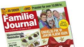 Familie Journal, der udkommer mandag 31. oktober 2011