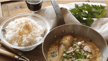 Kyllingegryde med champignon og paprika