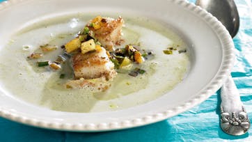 kartoffelsuppe med fisk