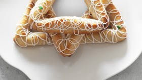 Smuk kransekage-stjerne til nytår