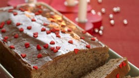 Krydderkage i form med pynt