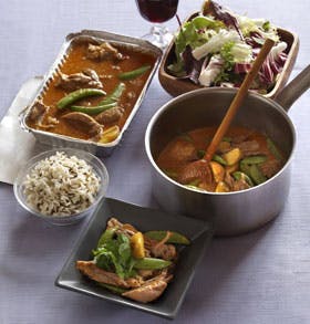 Krydret and fra Thailand med ris