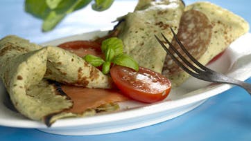 Pesto-pandekager