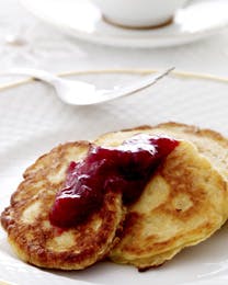 Sunde klatkager med syltetøg