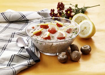Tunmousse med champignon 
