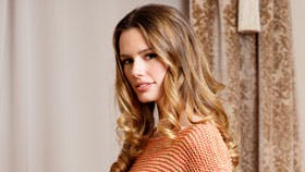 Lang, retstrikket sweater