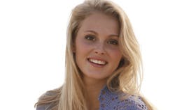 Hæklet bolero med hulmønster