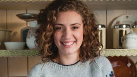 Mønsterstrikket sweater til hende