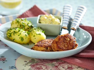 Fiskefrikadeller med kalorievenlig remoulade