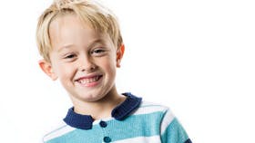 Strikket poloshirt til drenge