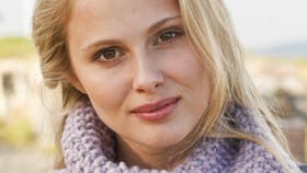 Strikket hals i perlestrik