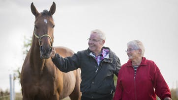 Jørn og Ingelise træner stadig travheste