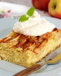 Åses æblekage med cremefraiche