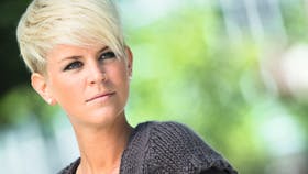 Strikket vest med lille ærme