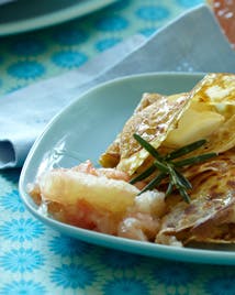 Pandekager med citruskompot