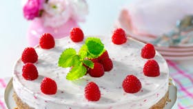 hindbær cheesecake