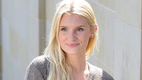 Strikket cardigan med rudemønster