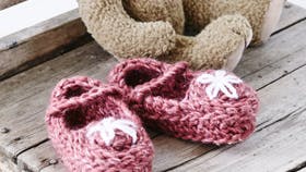 Hæklede sutsko til piger