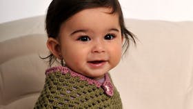 Hæklet poncho til børn