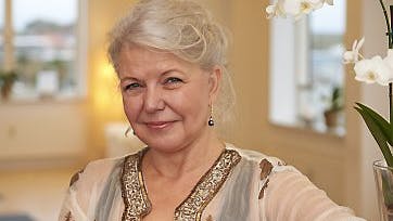 Man føler sig godt tilpas i Birgittes lyse og stemningsfulde yogastudie.