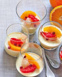 Panna cotta med appelsin og frisk citrussalat