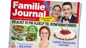 Familie Journal, der udkommer mandag 4. maj 2015