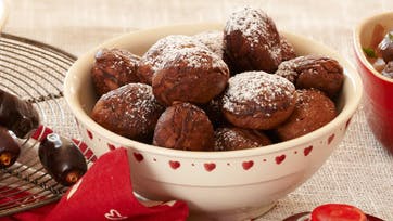 æbleskiver med chokolade