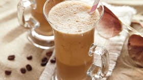 Iskaffe med vaniljeis