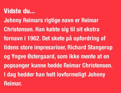 Vidste du... Johnny Reimar